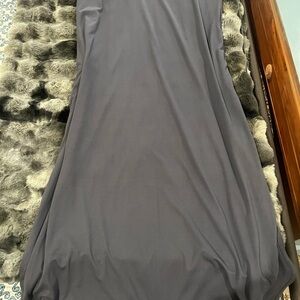 Elegant Gray Maxi Dress